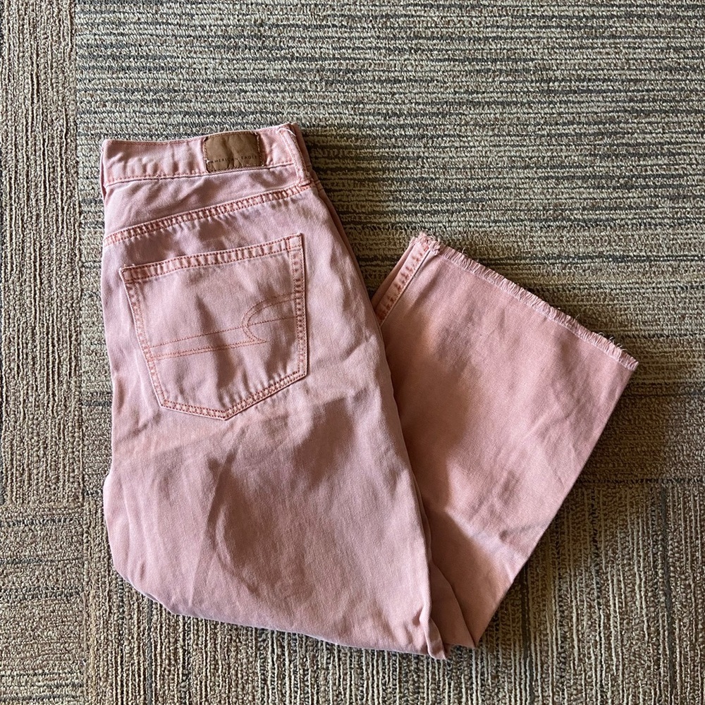 american eagle wide leg crop jeans